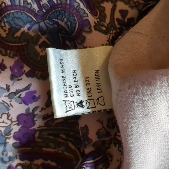Victoria Holley purple paisley dress, size PS - Picture 7 of 9